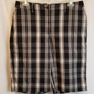 Anne Klein comfy plaid Bermuda shorts‎